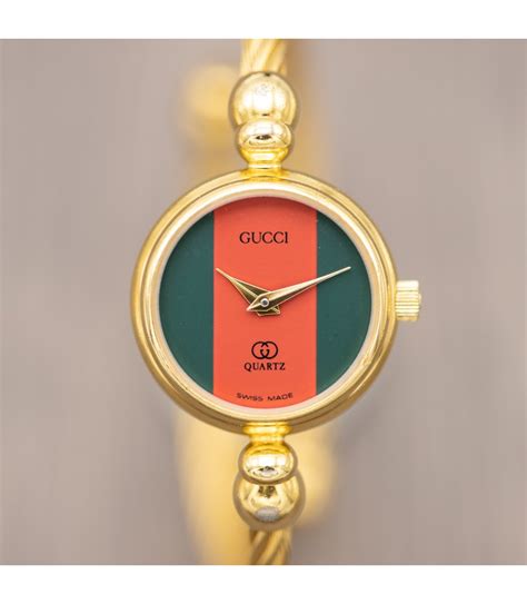 gucci vintage watch bangle|vintage gucci watch 1990s.